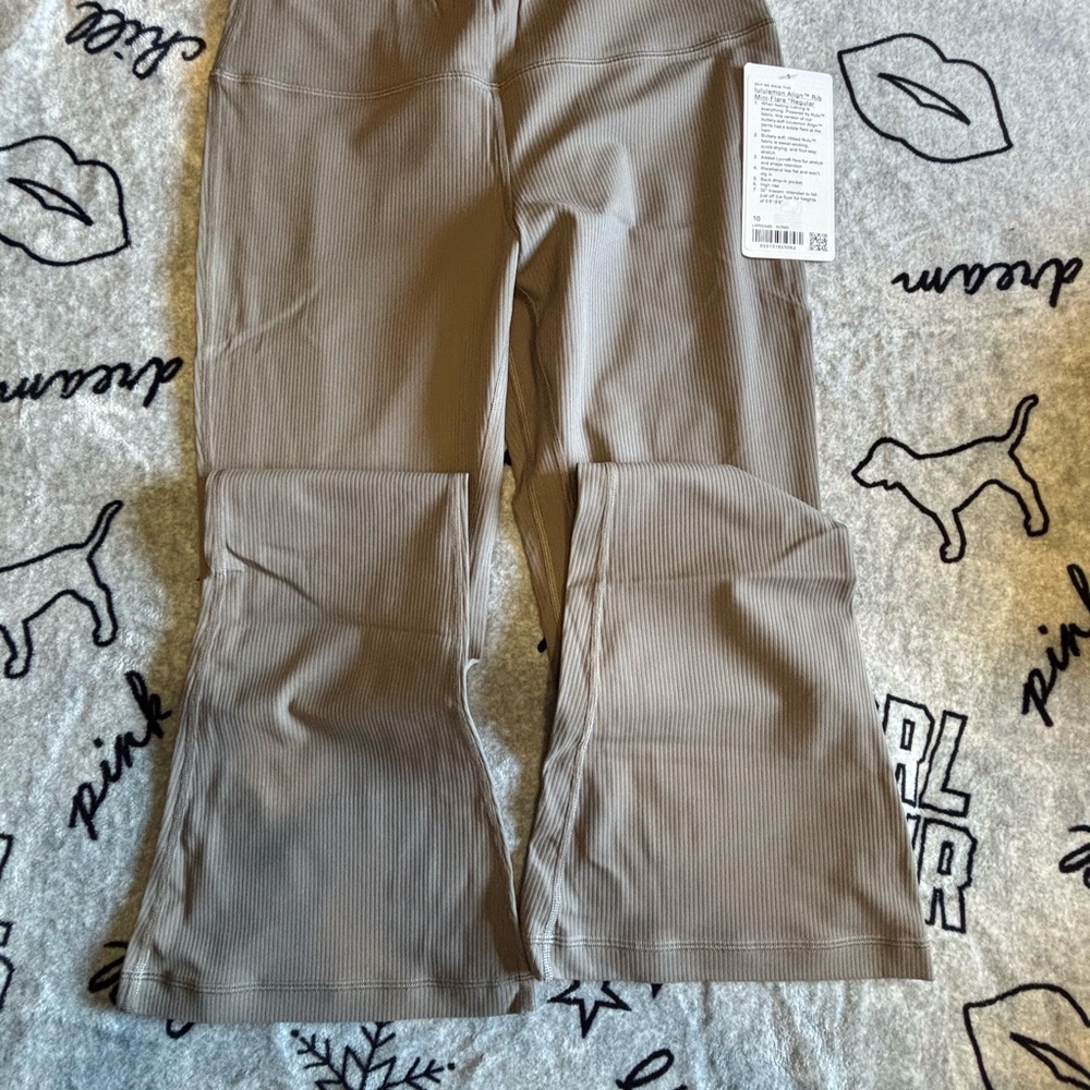 lululemon athletica ribbed mini flare yoga pants